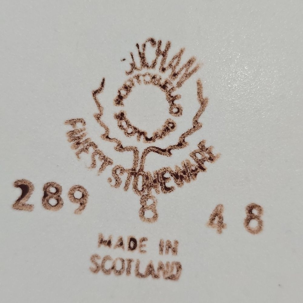 Buchan Portobello 8 1/2" Salad Plate Stoneware Thistleware Made in Scotland #289 - Picture 6 of 8